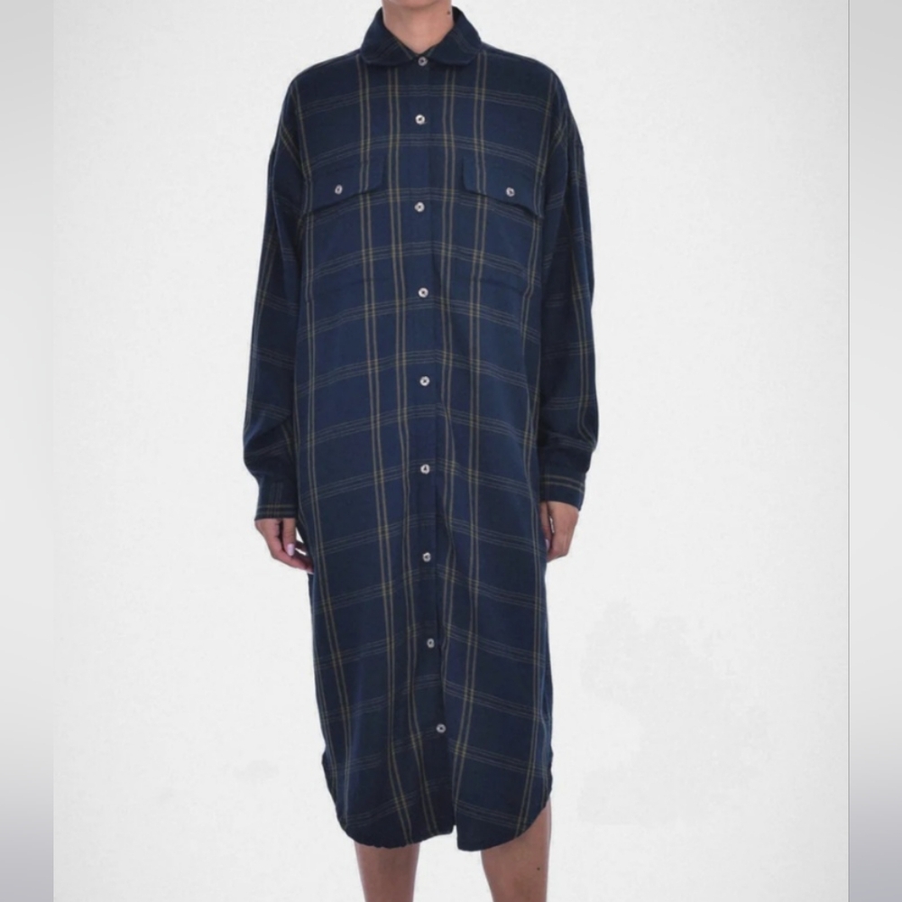 Plaid "Paper Label" Shirt Dress S (OS)